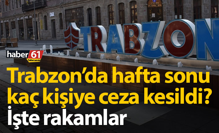 Trabzon'da 296 kişiye kısıtlama cezası!