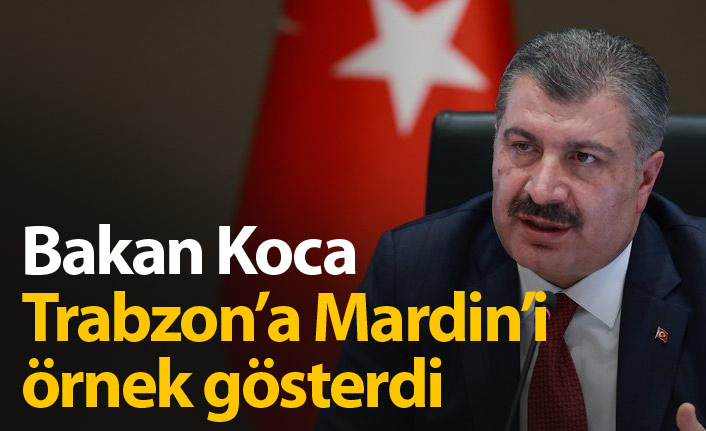 Bakan Koca Mardin'i Trabzon'a örnek gösterdi