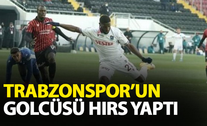 Trabzonspor'un golcüsü hırs yaptı