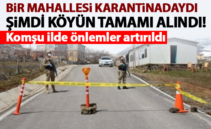 Gümüşhane’de bir köy karantinaya alındı