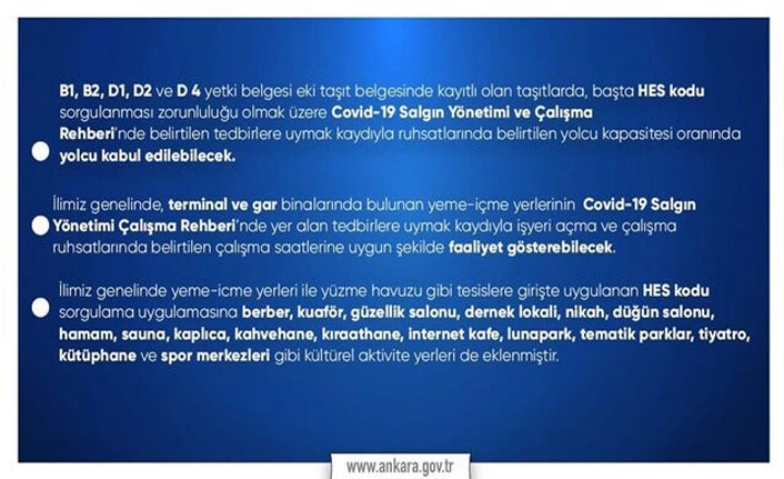 Ankara Valiliği duyurdu: HES kodu şartı