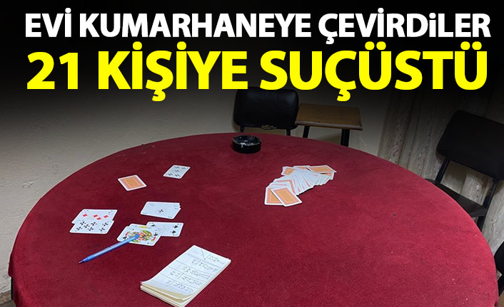 Rize’de pandemide kumarhaneye çevrilen eve baskın