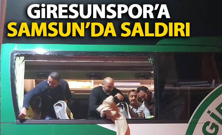 Giresunspor'a Samsun'da saldırı