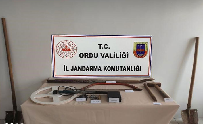 Ordu'da kaçak defineciler yakalandı