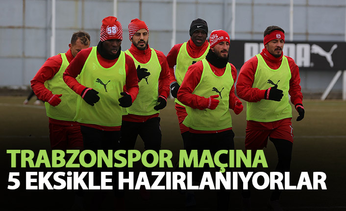 Trabzonspor maçına 5 eksikle hazırlanıyorlar