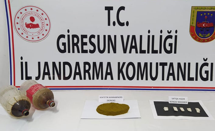 Giresun’da 70 gram bonzai ele geçirildi