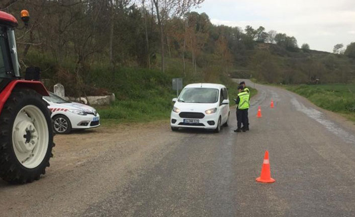 Bafra'da jandarma denetimleri