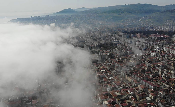 Samsun'da sis güzelliği