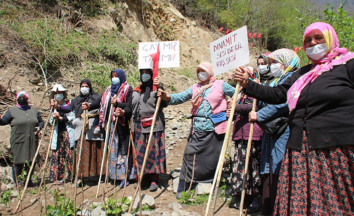 Rize'de taş ocağı gerginliği 8’inci gününde