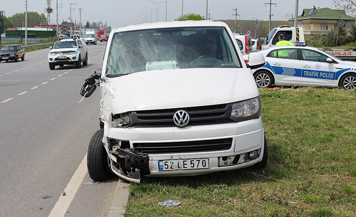 Samsun'da trafik kazası: 2 yaralı