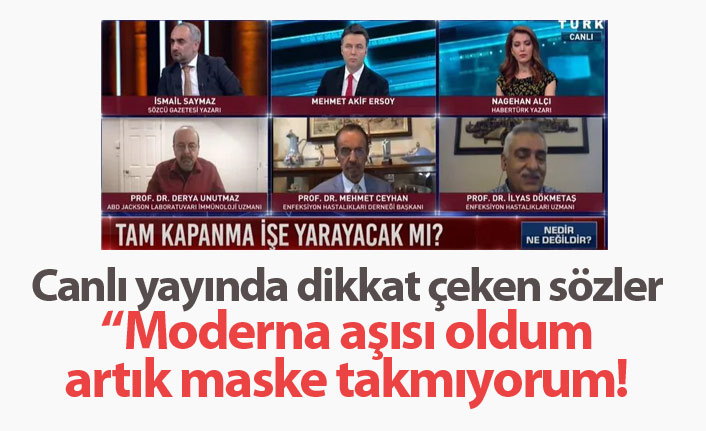 "Moderna aşısı oldum, artık maske takmıyorum"