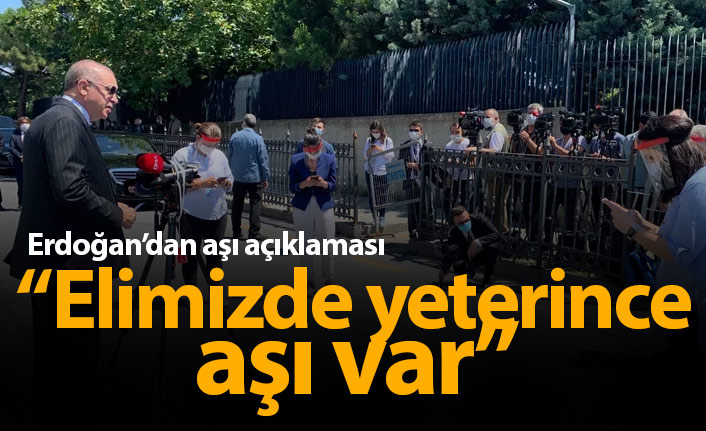 "Şu anda elimizde yeterince aşı var"