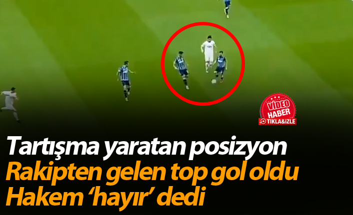 Adana Demirspor Balıkesirspor maçında tartışma yaratan pozisyon