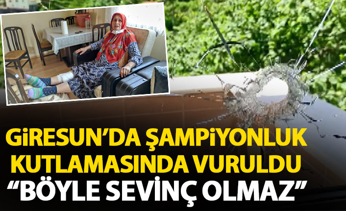 Giresun'da şampiyonluk kutlamasında vuruldu: Böyle sevinç olmaz