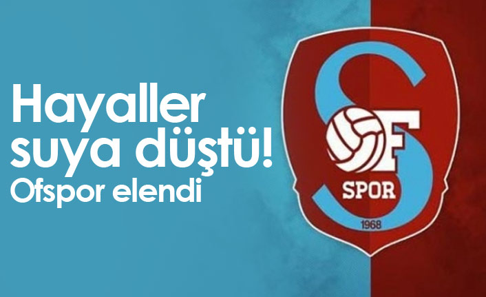 Ofspor'da 2. lig hayali suya düştü