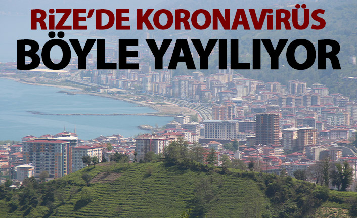 Rize'de koronavirüs böyle yayılıyor!