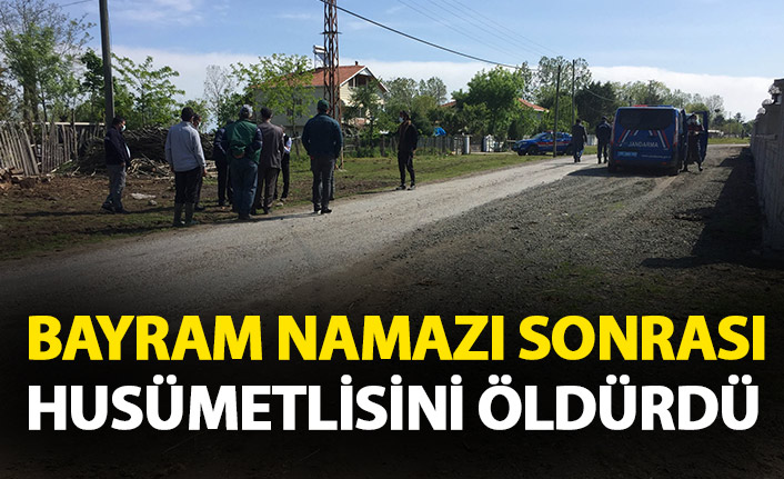 Bayram namazı sonrası husümetlisini öldürdü