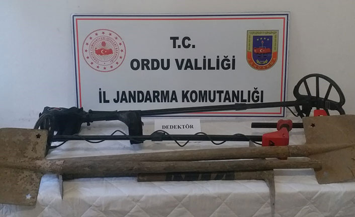 Ordu'da kaçak kazı yapan 5 kişi yakalandı