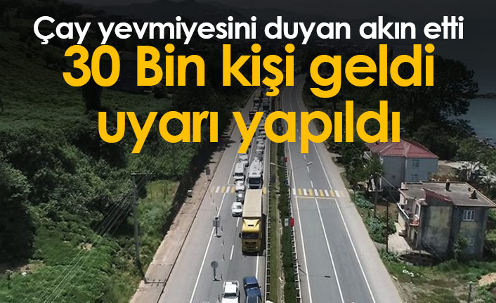 30 bin kişi çay için Rize'ye geldi!