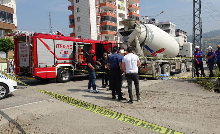 Kullandığı beton mikseri sonu oldu