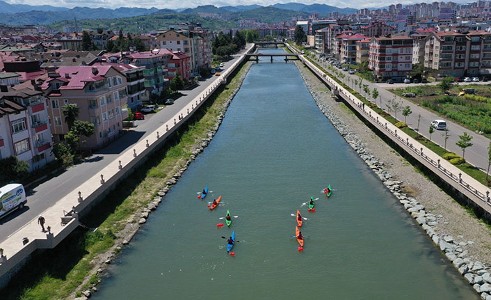 Ordu'nun dereleri yelken ve kano parkuru oldu