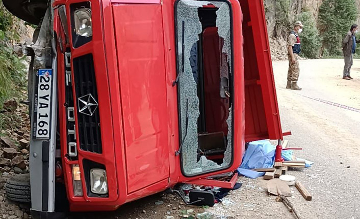 Giresun’da trafik kazası: 1 ölü