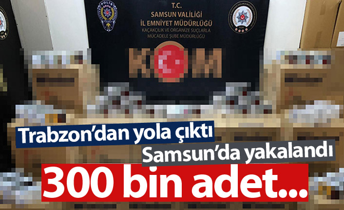 Trabzon'dan yola çıktı, Samsun'da yakalandı