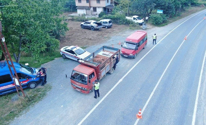 Giresun’da 'drone'lu denetim