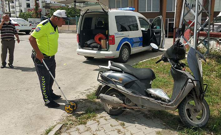 Motosiklet ile otomobil çarpıştı: 1 yaralı