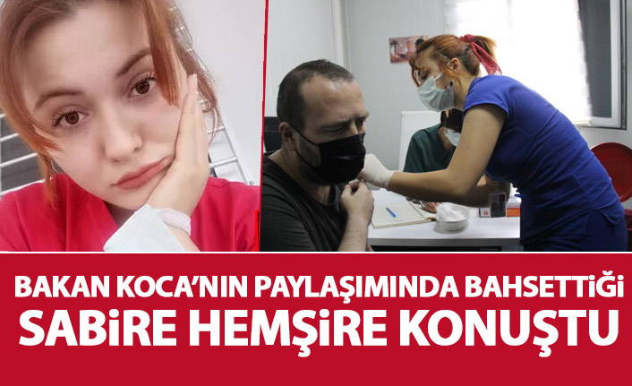 Bakan Koca'nın fotoğrafını paylaştığı Sabire hemşire konuştu