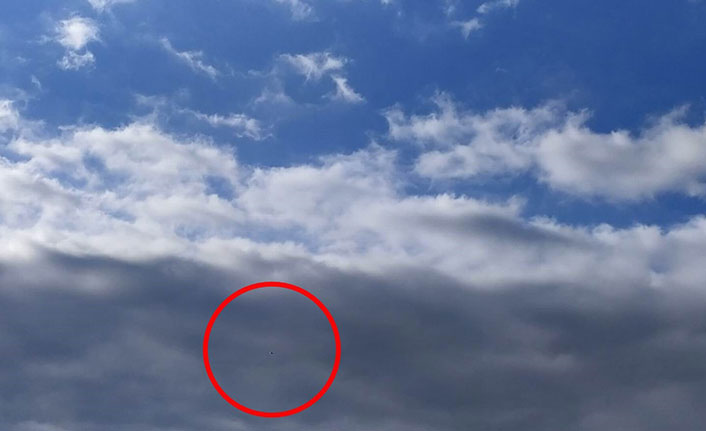 UFO sandılar, meteoroloji balonu çıktı