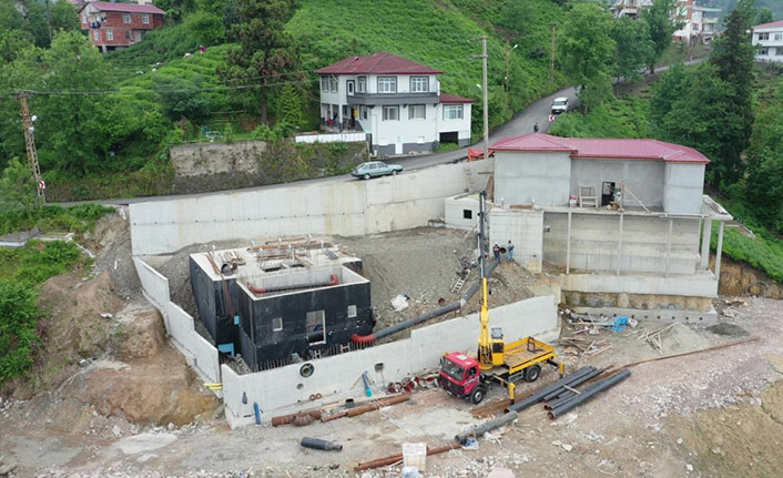 Rize'de içme suyundan elektrik üretimi için geri sayım