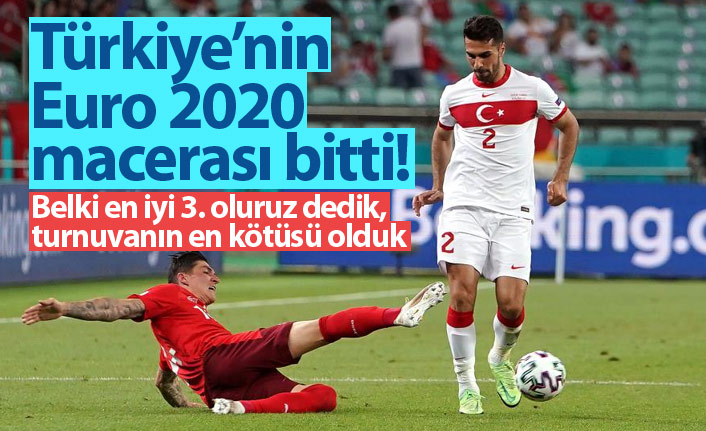 Türkiye Euro 2020'ye veda etti