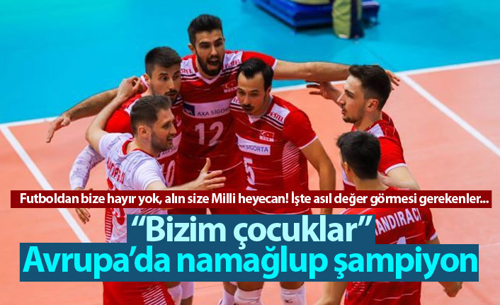 A Milli Erkek Voleybol Takımı namağlup şampiyon