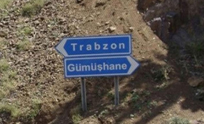 Trabzon-Gümüşhane yolunda çalışma. 26 Haziran 2021