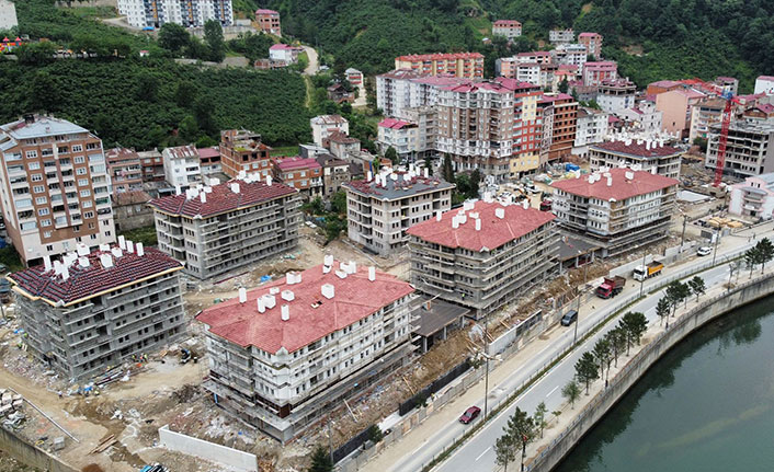 Giresun'daki afet konutlarında sona yaklaşıldı