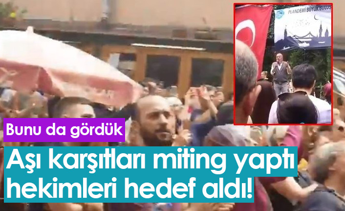 Aşı karşıtları miting yaptı!