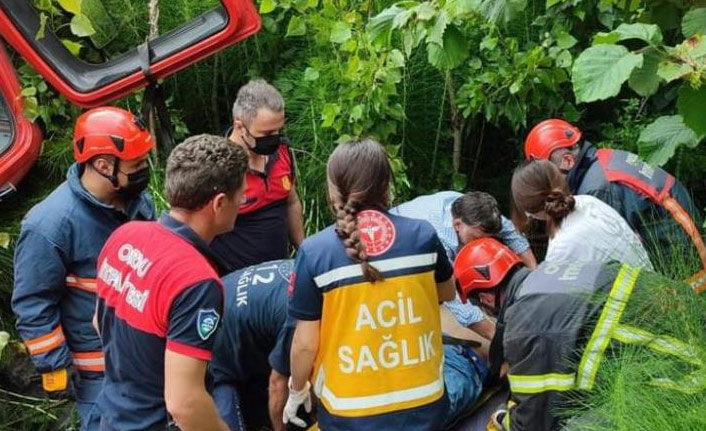 Devrilen kamyondaki sürücü hayatını kaybetti