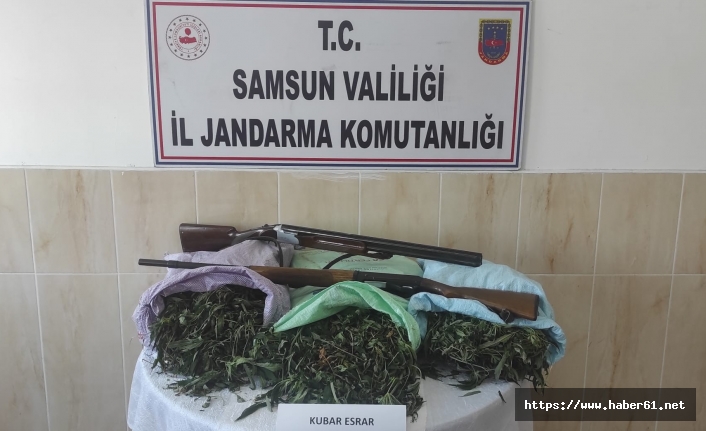 Samsun'da 13 bin 240 gram esrar ele geçirildi