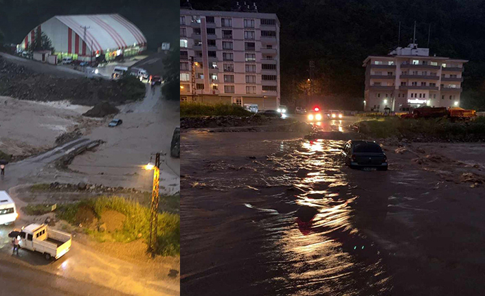 Giresun'da baraj kapakları açılınca düğünde mahsur kaldılar