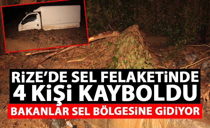 Rize’de selde kaybolan kişi sayısı 4’e yükseldi! Kimlikleri belli oldu!