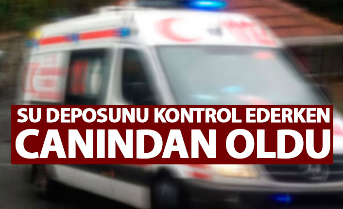 Gümüşhane'de su deposunu kontrol etmek isterken canından odu