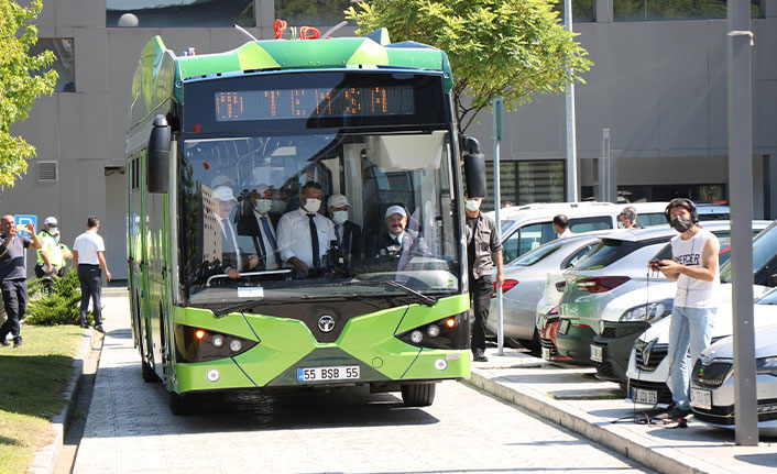 Yüzde 100 yerli ve elektrikli otobüs Samsun'da