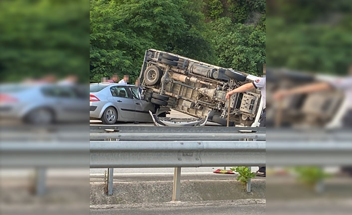 Giresun'da trafik kazası: 2 yaralı