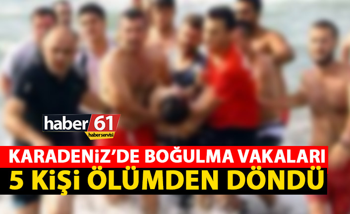 Boğulma vakalarına can kurtaranlar yetişti! 5 kişi ölümden döndü