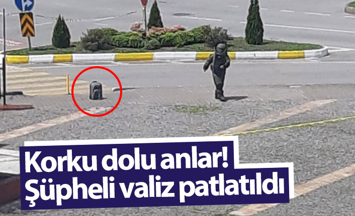 Giresun'da korku dolu anlar! Şüpheli valiz patlatıldı