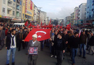 Rize'de teröre lanet mitingi