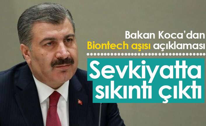 Bakan Koca'dan BioNTech aşısı için açıklama: 'Randevusuz gelmeyin'