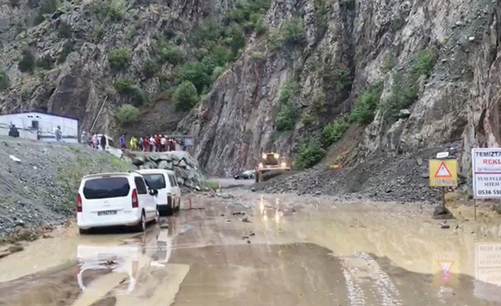 Artvin'de sağanak yağış heyelan getirdi