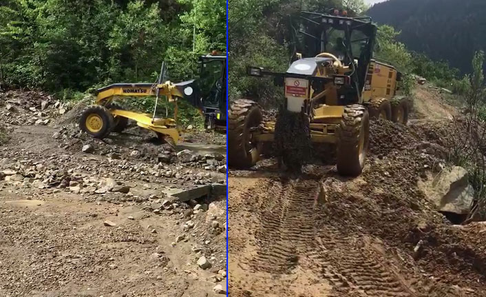 Artvin'de heyelan! 11 köy yolu ulaşıma kapandı